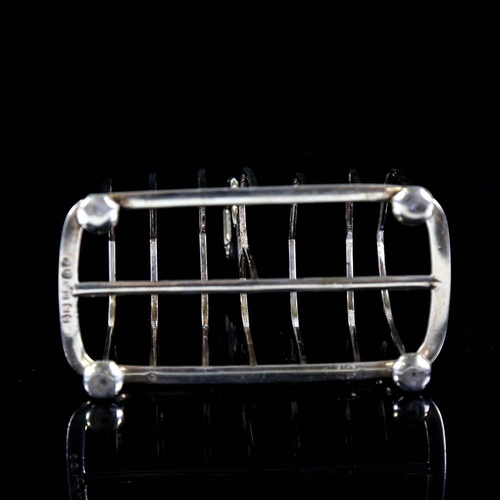 363 - *WITHDRAWN* A Victorian Scottish silver 7-bar toast rack, by William Marshall, hallmarks Edinburgh 1... 