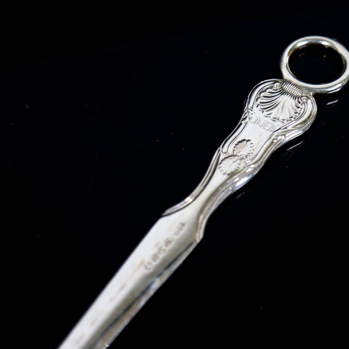 464 - A George IV silver Kings pattern meat skewer, with ring terminal, by William Bateman I, hallmarks Lo... 