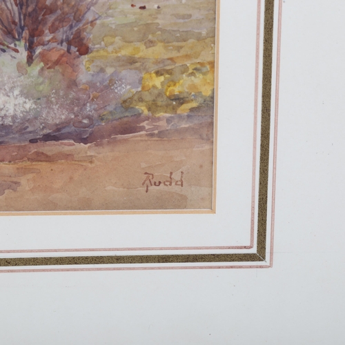 1827 - Agnes Rudd (1880 - 1938), watercolour, near Bournemouth, signed, 5