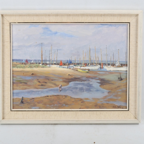 1829 - Doris Tolley, oil on board, Yarmouth harbour Isle of Wight, signed and dated 1966, 10