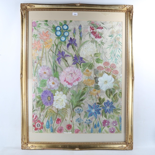 1844 - Mid-20th century watercolour, botanical study, unsigned, 34