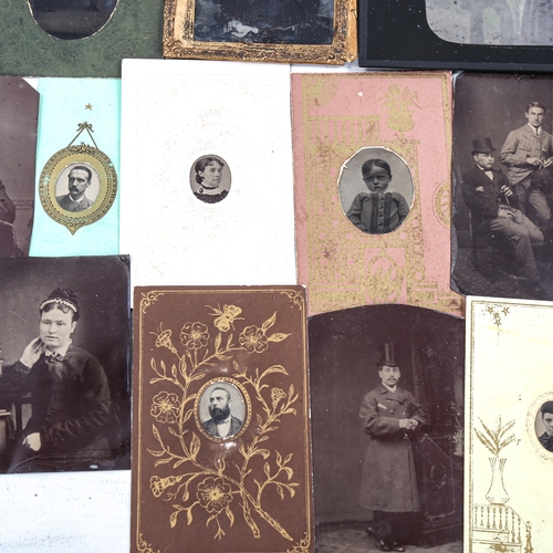 1101 - A group of early photographs, including stereo ambrotype etc