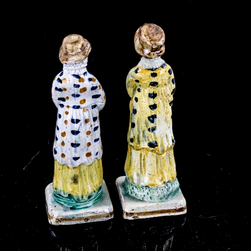 1251 - A pair of Staffordshire Pearlware country figures, height 12.5cm