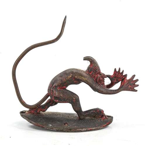 1309 - An Austrian cold painted bronze devil, circa 1900, no factory marks, length 10cm