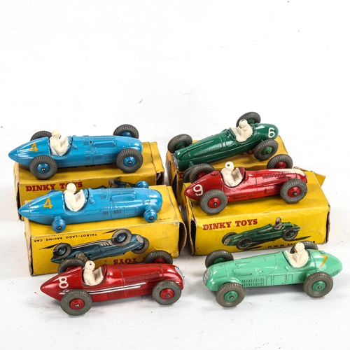 1352 - DINKY TOYS - 2 Talbot-Lago racing cars no. 230 (boxed), HWM racing car no. 235 (boxed), Cooper Brist... 