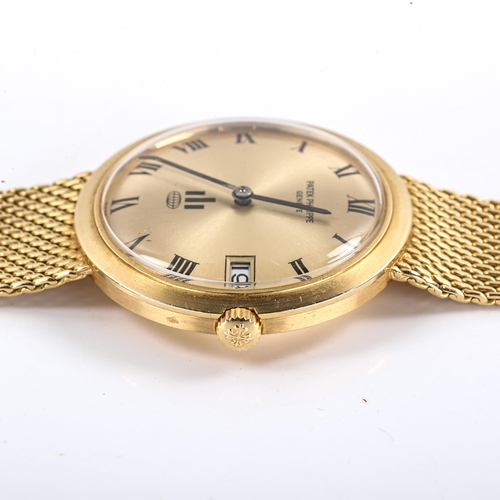 12 - PATEK PHILIPPE - a Vintage 18ct gold Calatrava IOS automatic bracelet watch, ref. 3565/1, circa 1960... 