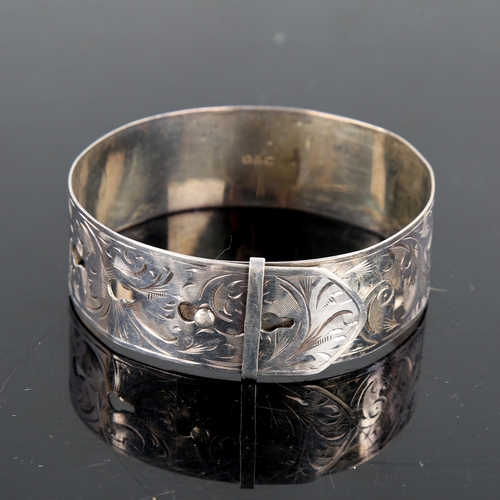 242 - 3 silver bangles/bracelets, including Victorian example by Jackson Brothers, hallmarks Birmingham 18... 