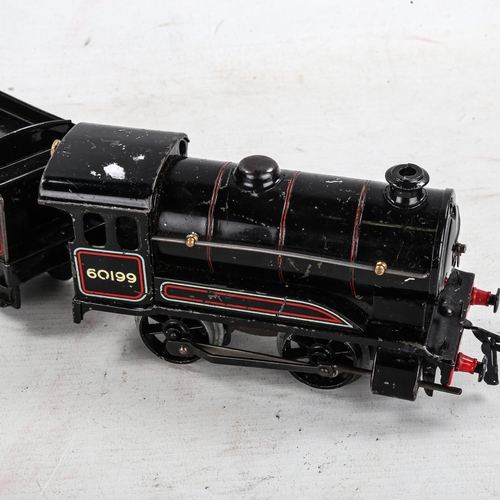 1468 - Vintage Hornby O gauge clockwork LNER 2691 locomotive and tender