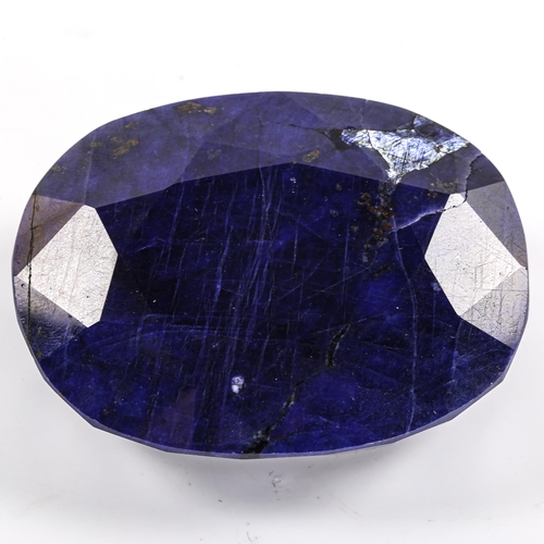 309 - 933.35ct oval mixed-cut sapphire, dimensions 27.85mm x 43.46mm x 55.17mm, 187g, with IDT Gemstone re... 