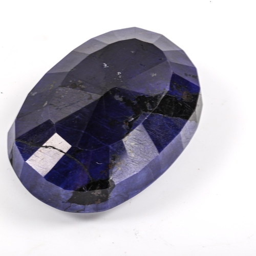 309 - 933.35ct oval mixed-cut sapphire, dimensions 27.85mm x 43.46mm x 55.17mm, 187g, with IDT Gemstone re... 