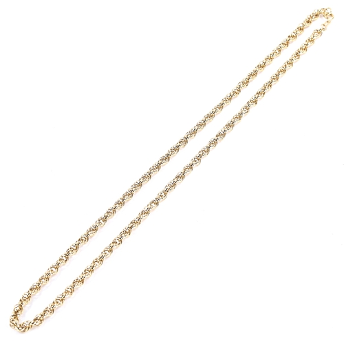 319 - A late 20th century 9ct gold Prince of Wales link chain necklace, hallmarks Birmingham 1988, length ... 