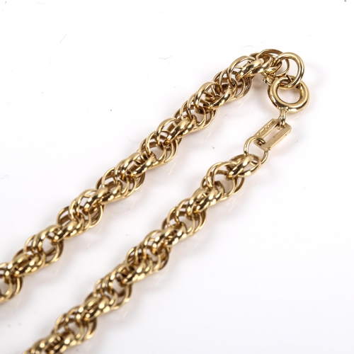 319 - A late 20th century 9ct gold Prince of Wales link chain necklace, hallmarks Birmingham 1988, length ... 