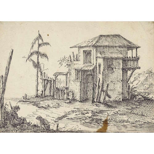 Johann Lorenz Deisinger, early 18th century pen and ink study of a ...