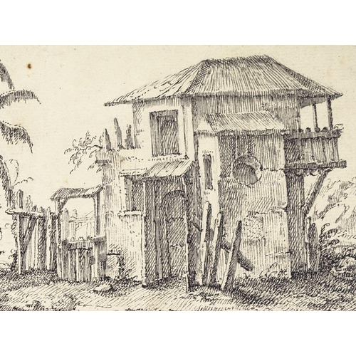 Johann Lorenz Deisinger, early 18th century pen and ink study of a ...