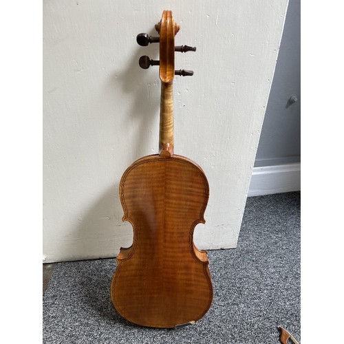 1047 - A viola, late 19th century, possibly Berlin School, previously owned and played by John Georgiadis, ... 