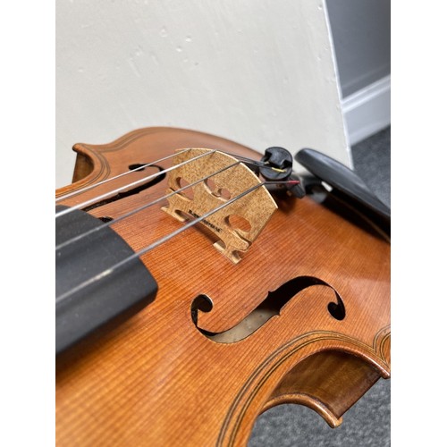 1047 - A viola, late 19th century, possibly Berlin School, previously owned and played by John Georgiadis, ... 