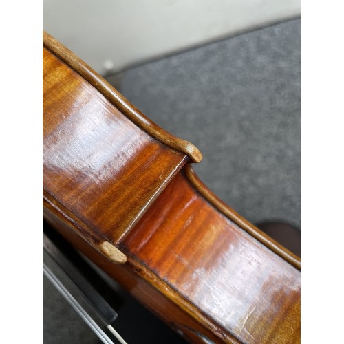 1046 - George Wulme Hudson (1882 - 1952), fine quality violin made in 1924, previously owned and played by ... 