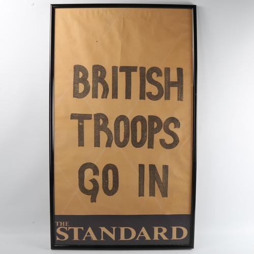 119 - Original The Standard printed news-stand banner 