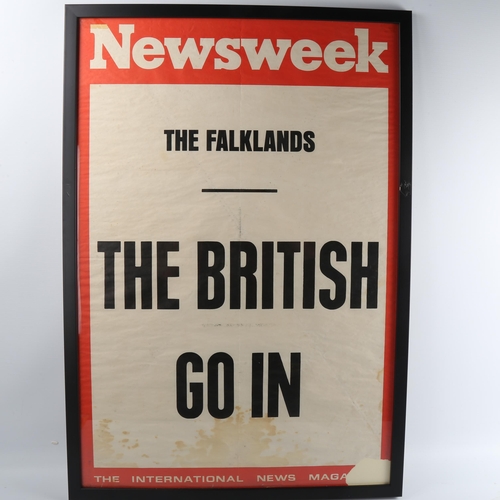 120 - Original Newsweek printed news-stand banner 