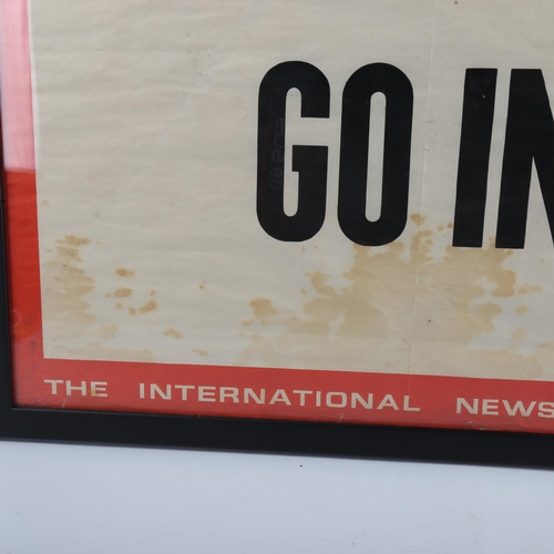 120 - Original Newsweek printed news-stand banner 