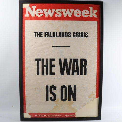 121 - Original Newsweek printed news-stand banner 