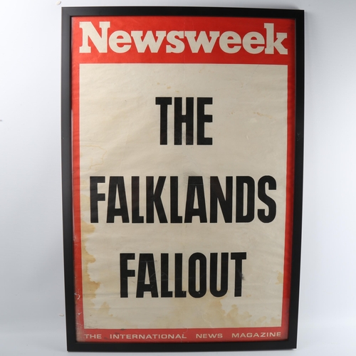 122 - Original Newsweek printed news-stand banner 