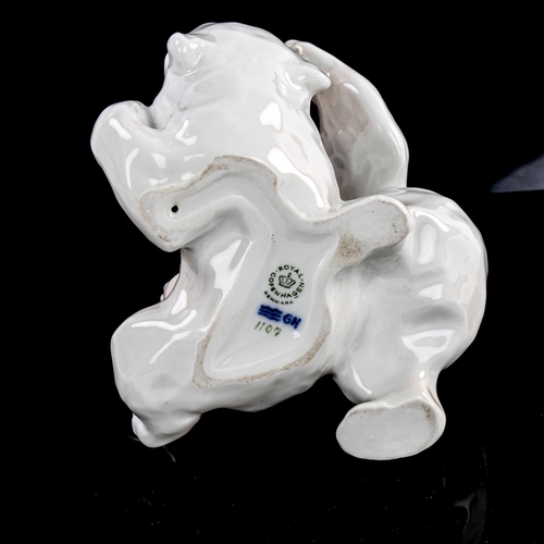 137 - Royal Copenhagen porcelain polar bears, no. 1107, height 14cm