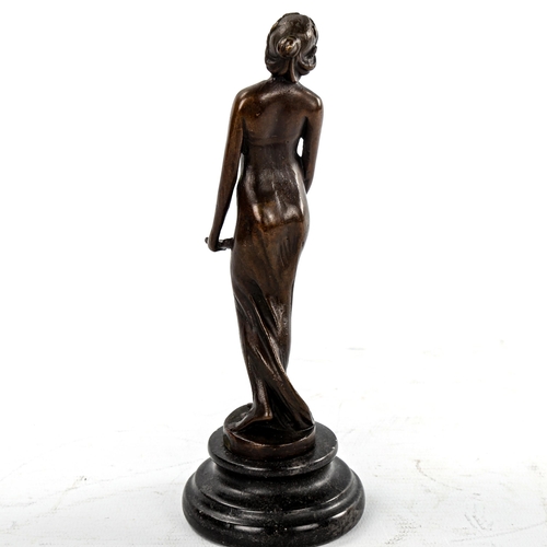 146 - A small reproduction bronze Classical nude figure, height 19cm