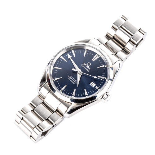 400 - OMEGA - a stainless steel Seamaster Aqua Terra co-axial automatic chronometer bracelet watch, ref. 2... 