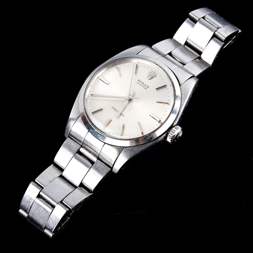 418 - ROLEX - a Vintage stainless steel Oyster Precision mechanical bracelet watch, ref. 6426, circa 1971,... 