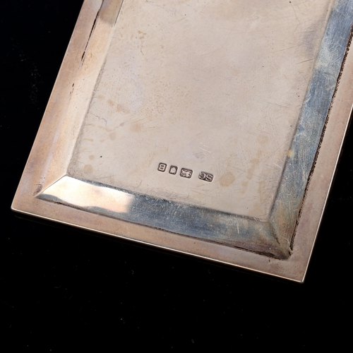 553 - A George VI rectangular silver presentation dish, for The Hurlingham Club, The Wimbledon Cup 1938 Ed... 