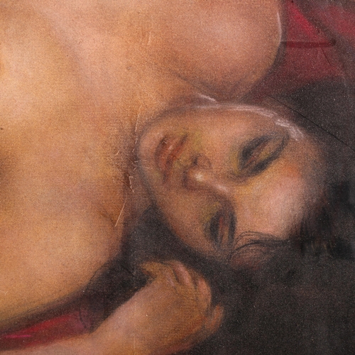 1315 - Cesar Amorsolo (Filipino 1903 - 1998), coloured pastels, nude, signed, 45cm x 65cm, framed