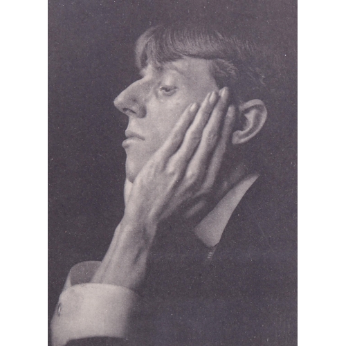 1328 - Mid-20th century print, photographic portrait of Aubrey Beardsley, 17.5cm x 12.5cm, framed