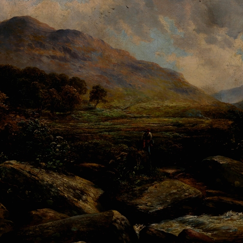 1345 - Attributed to John Syer (1815 - 1885), oil on canvas, Monmouthshire South Wales, unsigned, inscripti... 