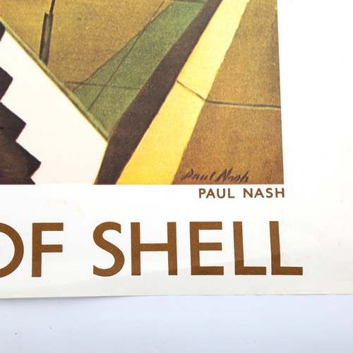 1365 - Paul Nash, poster print for Shell, depicting the Rye Marshes, published 1969, sheet size 50cm x 76cm... 