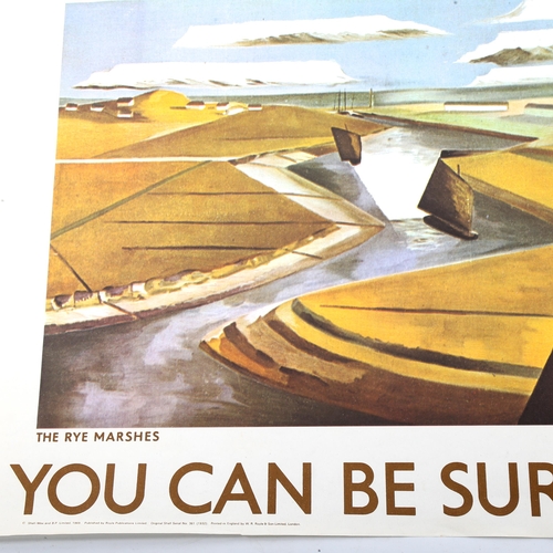 1365 - Paul Nash, poster print for Shell, depicting the Rye Marshes, published 1969, sheet size 50cm x 76cm... 