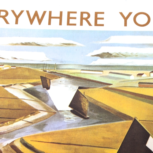 1365 - Paul Nash, poster print for Shell, depicting the Rye Marshes, published 1969, sheet size 50cm x 76cm... 