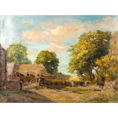 1439 - Robert Fowler (Scottish 1853 - 1926), oil on canvas, rural scene, signed, 40cm x 56cm, unframed