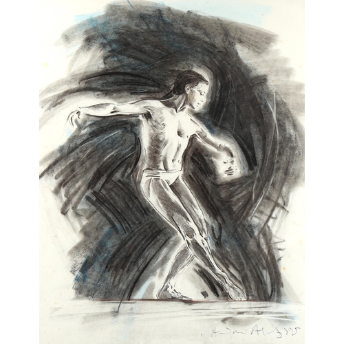 1450 - Andrew Aloof (Royal Ballet Artist in Residence), graphite drawing, ballet dancer, signed, image 22