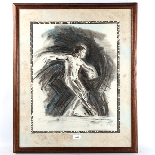 1450 - Andrew Aloof (Royal Ballet Artist in Residence), graphite drawing, ballet dancer, signed, image 22