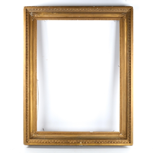 1479 - A Victorian gilt-gesso picture frame, rebate size 64cm x 85cm