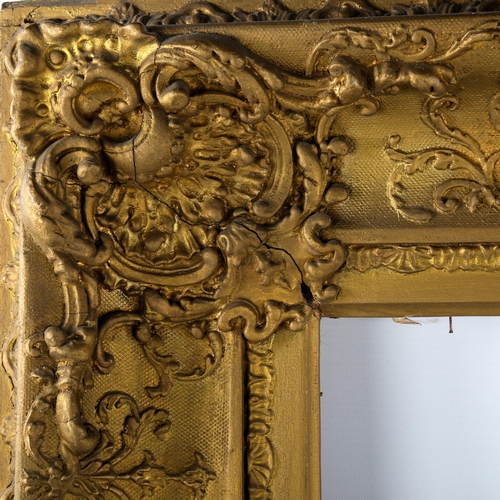 1503 - 19th century gilt-gesso frame, rebate size 48cm x 64cm