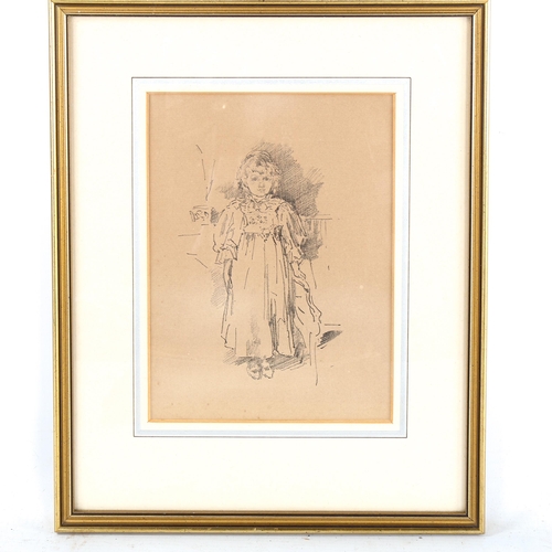 1529 - James Whistler, lithograph, Evelyne, 23cm x 17cm, and R Anning Bell, lithograph, the music score, 23... 