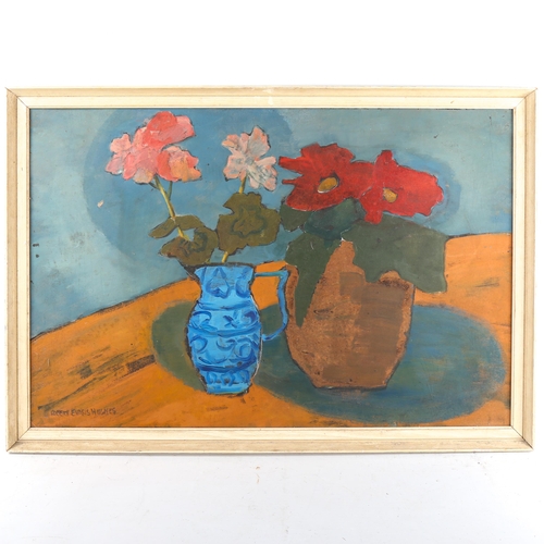 1537 - Robert Evan Hughes, oil on board, still life, signed, 50cm x 75cm, framed