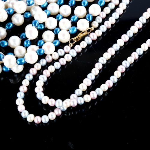 693 - A quantity of freshwater pearl necklaces