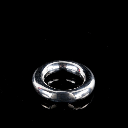 699 - SOLVSMEDIEN I KOLDING - a heavy Danish sterling silver stylised ring, size M, and a similar Danish s... 