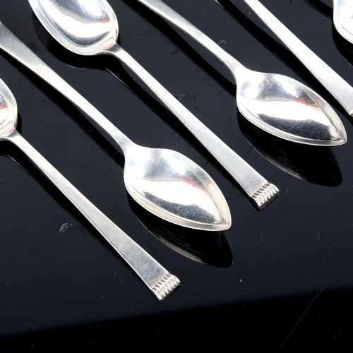 753 - A set of 6 George VI silver grapefruit spoons, by Cooper Brothers & Sons Ltd, hallmarks Sheffield 19... 