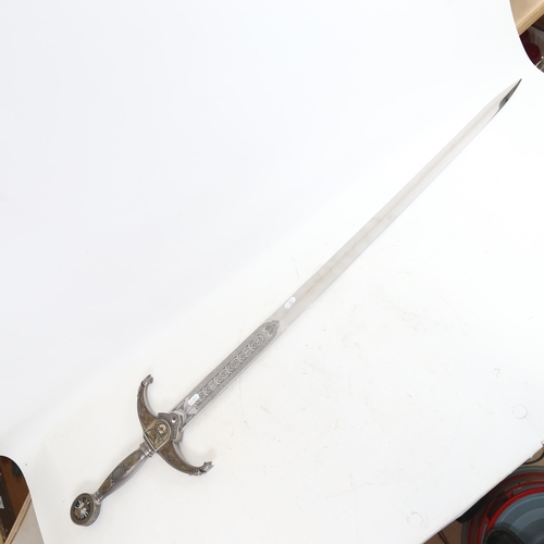 106 - A replica Knights of the Round Table sword, blade length 95cm