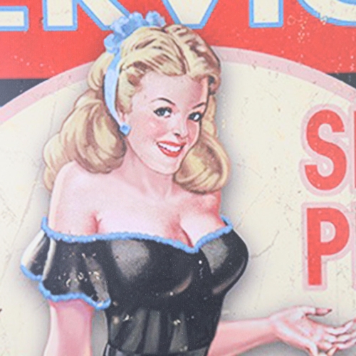 109 - A reproduction lithographed tin novelty advertising sign, 70cm x 50cm