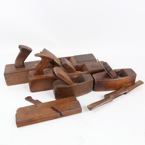 65 - Various Vintage woodworking smoothing planes (boxful)